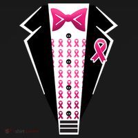 Breast Cancer Ribbon Tuxedo Visor thumb 3