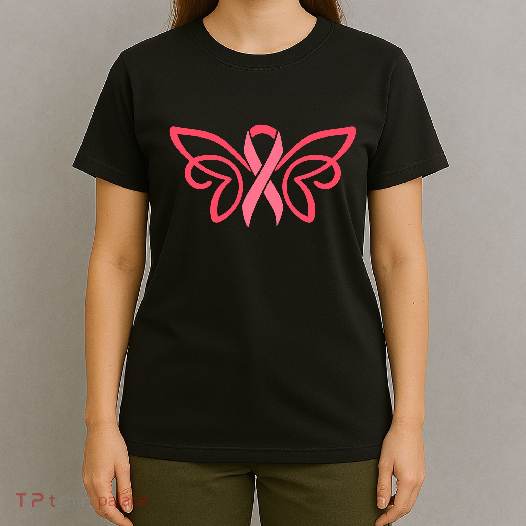 Breast Cancer Ribbon Wings T-Shirt