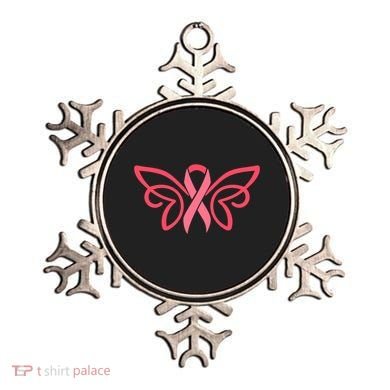Breast Cancer Ribbon Wings Ornament