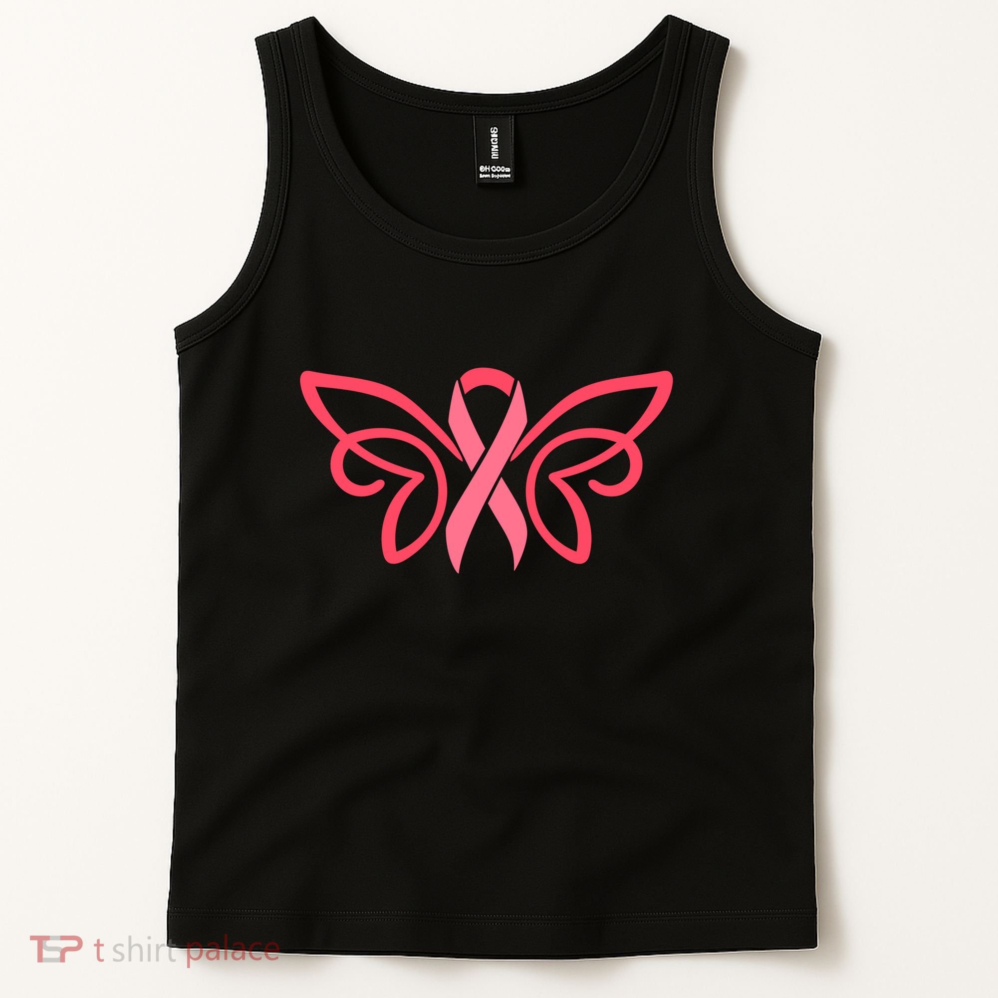 Breast Cancer Ribbon Wings Tank Top