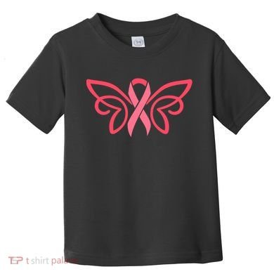Breast Cancer Ribbon Wings Toddler T-Shirt