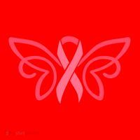 Breast Cancer Ribbon Wings Santa Hat thumb 1
