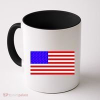 Breast Cancer Ribbons USA Flag Coffee Mug thumb 0