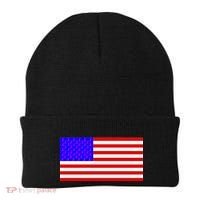 Breast Cancer Ribbons USA Flag Beanie thumb 0