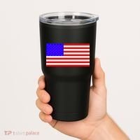 Breast Cancer Ribbons USA Flag Tumbler thumb 2