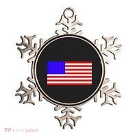 Breast Cancer Ribbons USA Flag Ornament thumb 0
