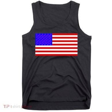 Breast Cancer Ribbons USA Flag Tank Top