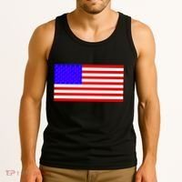 Breast Cancer Ribbons USA Flag Tank Top thumb 3