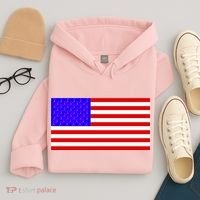 Breast Cancer Ribbons USA Flag Hoodie thumb 4