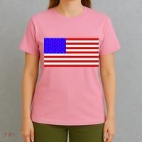 Breast Cancer Ribbons USA Flag T-Shirt thumb 4