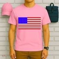 Breast Cancer Ribbons USA Flag T-Shirt thumb 6