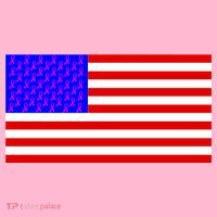 Breast Cancer Ribbons USA Flag Mousepad thumb 1