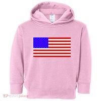 Breast Cancer Ribbons USA Flag Toddler Hoodie thumb 0