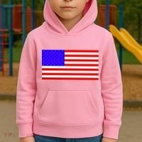 Breast Cancer Ribbons USA Flag Kids Hoodie thumb 2