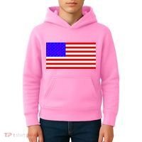 Breast Cancer Ribbons USA Flag Kids Hoodie thumb 4