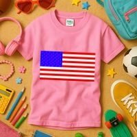 Breast Cancer Ribbons USA Flag Kids T-Shirt thumb 3