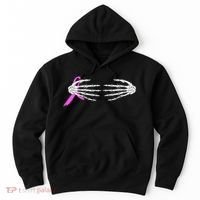 Breast Cancer Skeleton Hands Hoodie thumb 0