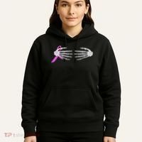 Breast Cancer Skeleton Hands Hoodie thumb 5