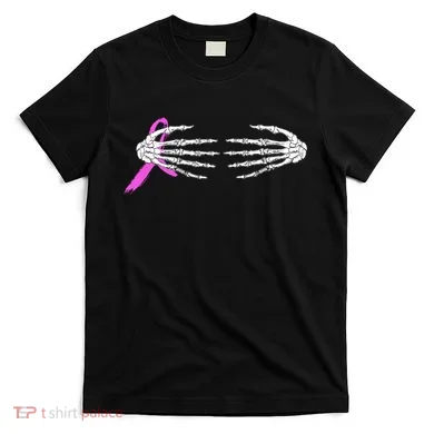 Breast Cancer Skeleton Hands T-Shirt