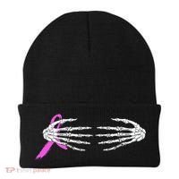 Breast Cancer Skeleton Hands Beanie thumb 0
