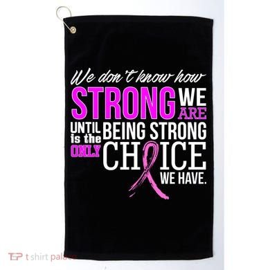 Breast Cancer Strong Golf Towel