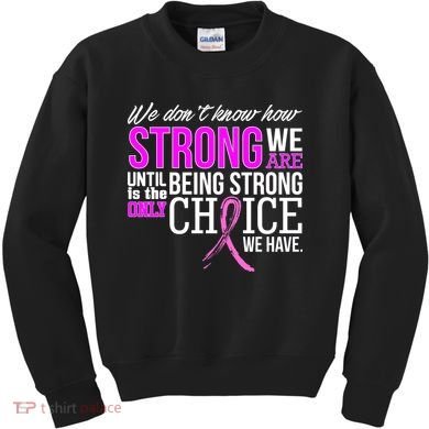 Breast Cancer Strong Kids Sweatshirt