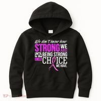 Breast Cancer Strong Kids Hoodie thumb 0