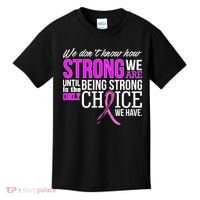 Breast Cancer Strong Kids T-Shirt thumb 0