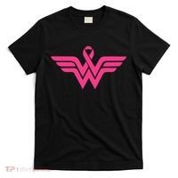Breast Cancer Superhero Ribbon Logo T-Shirt thumb 0