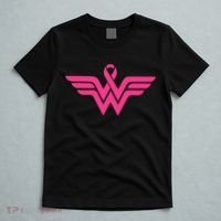 Breast Cancer Superhero Ribbon Logo T-Shirt thumb 5