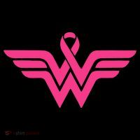 Breast Cancer Superhero Ribbon Logo Women's Hoodie thumb 2
