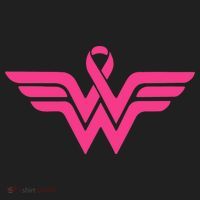 Breast Cancer Superhero Ribbon Logo Tumbler thumb 3