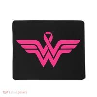 Breast Cancer Superhero Ribbon Logo Mousepad thumb 0