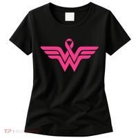 Breast Cancer Superhero Ribbon Logo Women's T-Shirt thumb 0