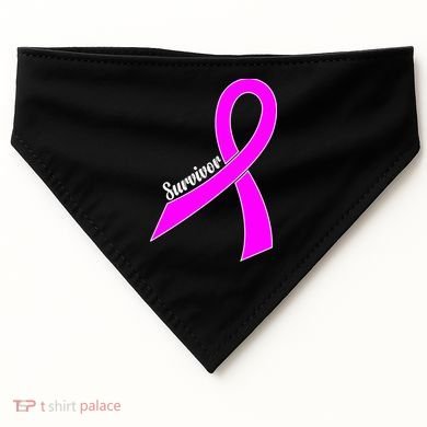 Breast Cancer Survivor USA-Made Doggie Bandana