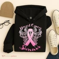 Breast Cancer Survivor Awareness Hoodie thumb 4