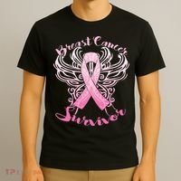 Breast Cancer Survivor Awareness T-Shirt thumb 3