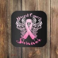 Breast Cancer Survivor Awareness Coaster thumb 0