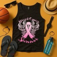 Breast Cancer Survivor Awareness Tank Top thumb 4