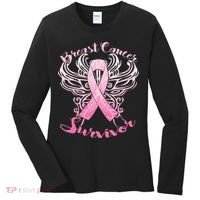 Breast Cancer Survivor Awareness Women's Long Sleeve Shirt thumb 0