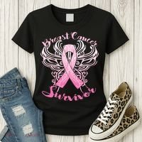Breast Cancer Survivor Awareness Women's T-Shirt thumb 3