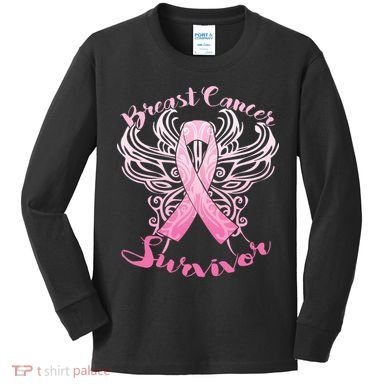 Breast Cancer Survivor Awareness Kids Long Sleeve Shirt