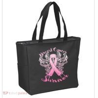 Breast Cancer Survivor Awareness Tote Bag thumb 2