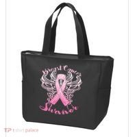 Breast Cancer Survivor Awareness Tote Bag thumb 3
