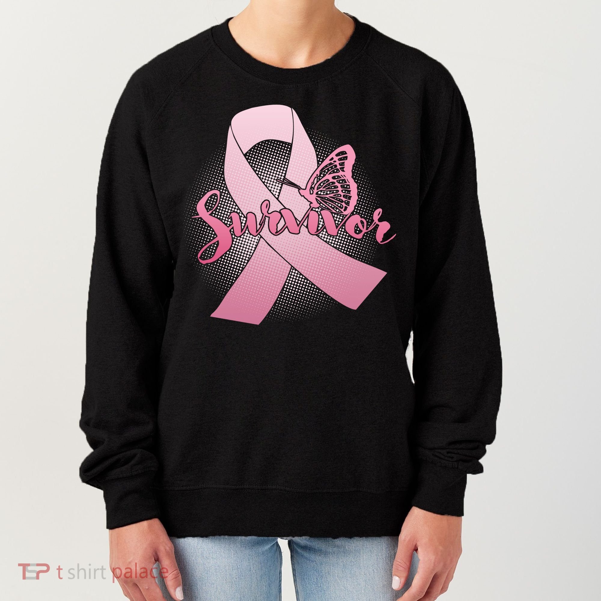 Breast Cancer Survivor Butterfly Women's Sweatshirt
