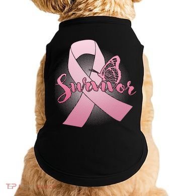 Breast Cancer Survivor Butterfly Doggie Tank