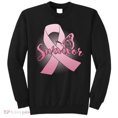 Breast Cancer Survivor Butterfly Sweatshirt