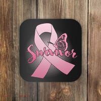Breast Cancer Survivor Butterfly Coaster thumb 0