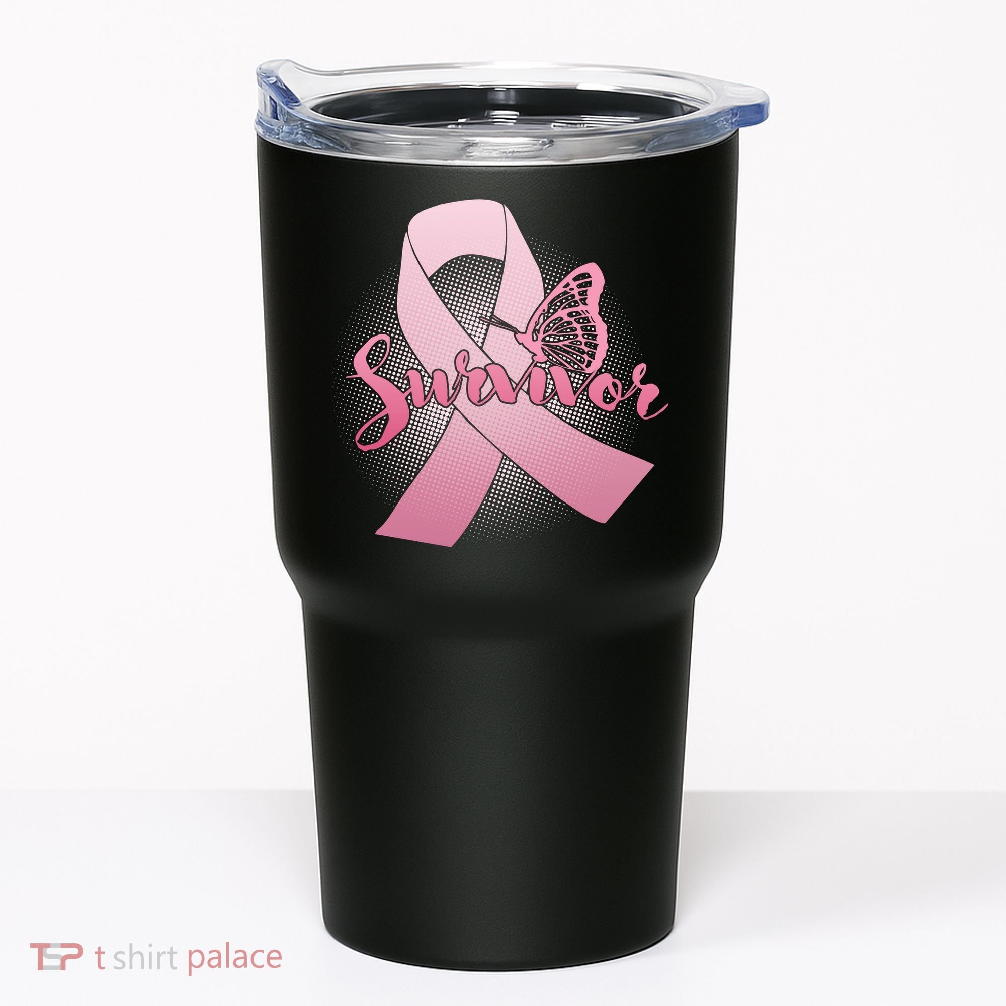 Breast Cancer Survivor Butterfly Tumbler