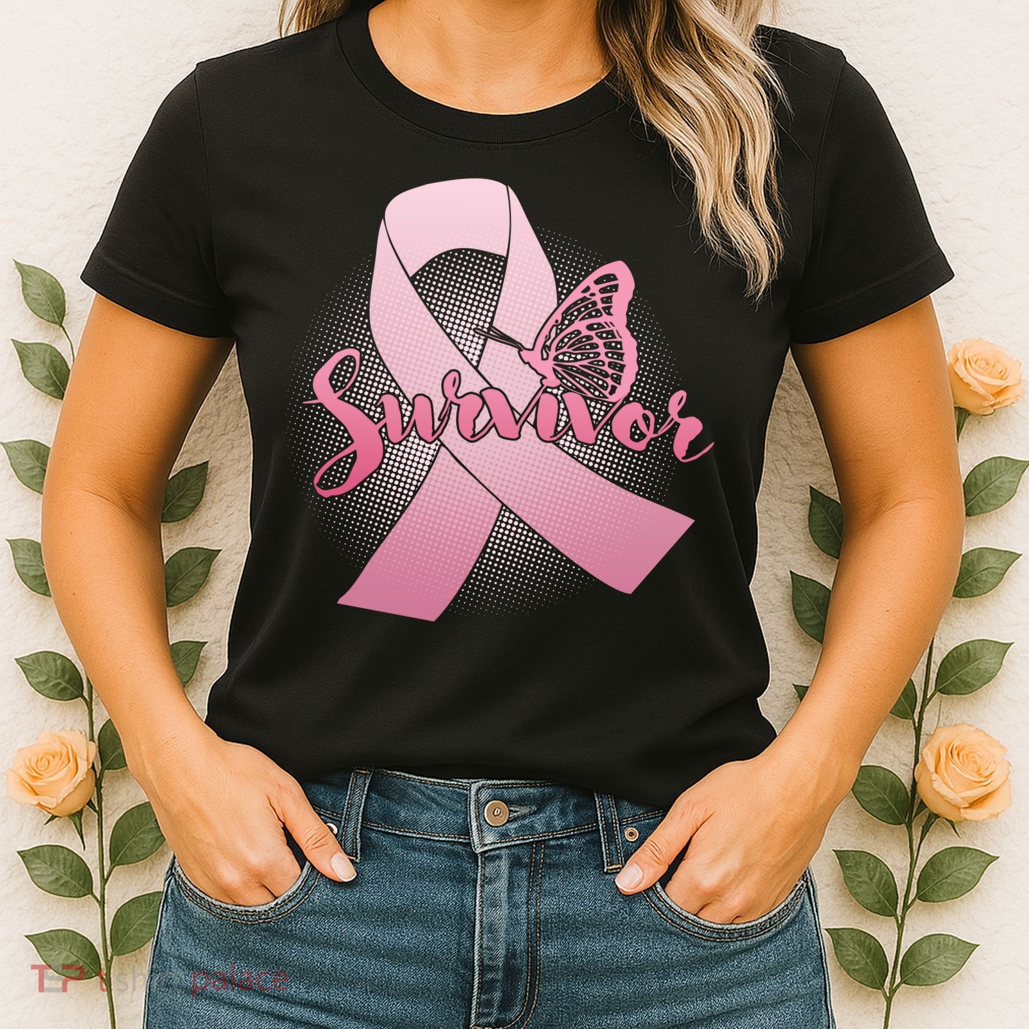 Breast Cancer Survivor Butterfly Women's T-Shirt